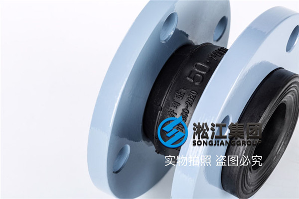 南京环保中心DN25两端法兰连接橡胶软接头