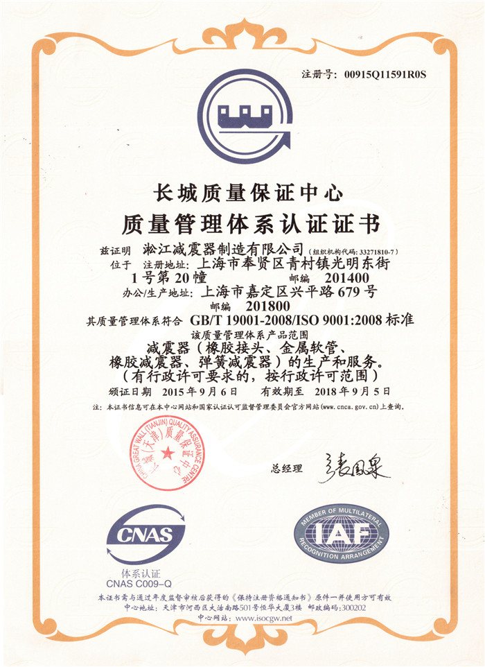 ISO9001质量管理体系认证